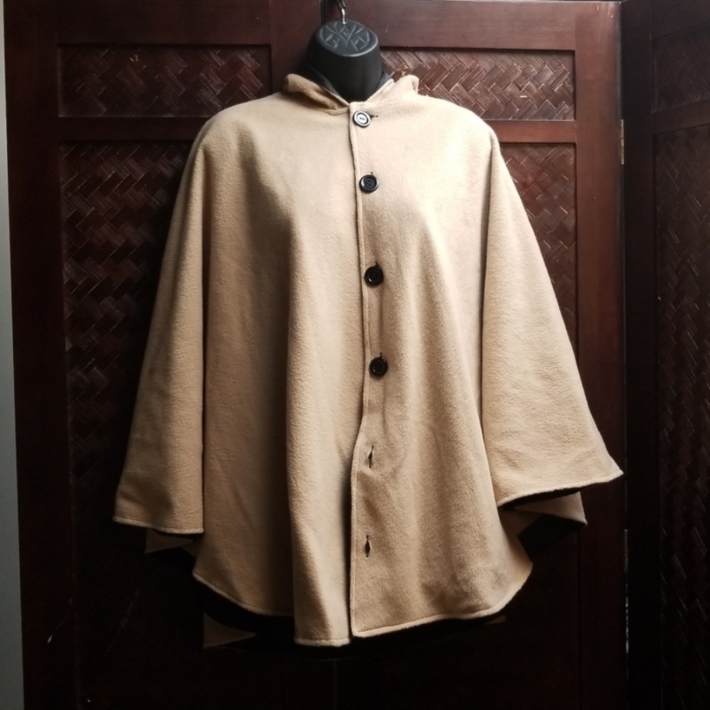 REVERSIBLE  Hooded Cape / jacket
